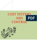 Cost Systems Control Analysis Variances