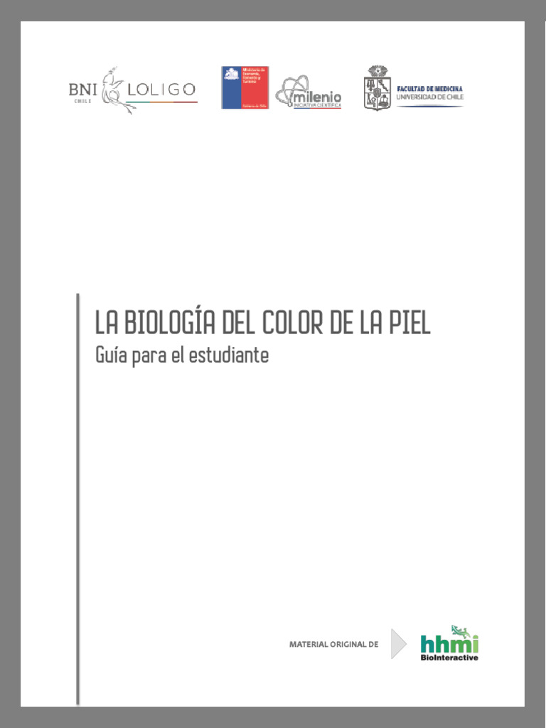 La Biologia Del Color de La Piel Guia Estudiante | PDF | Color de piel ...