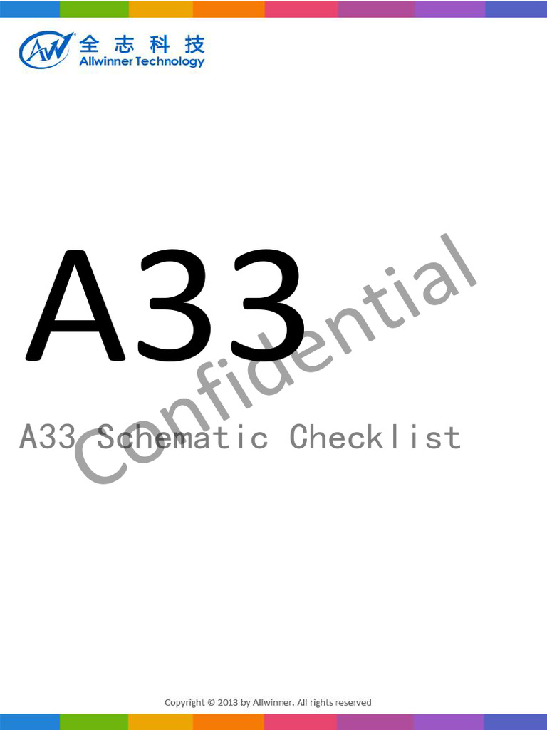 A33 checklist (原理图部分) - V1 - 0 | PDF