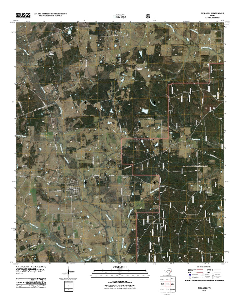 Texas Richards Quadrangle Map 2010 | PDF | Navigation | Geomatics
