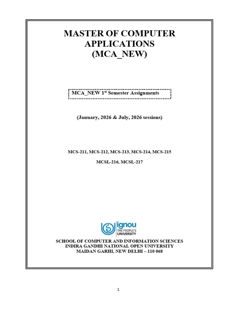 MCS 211 Jan Jul 2026 | PDF | Time Complexity | Combinatorics