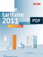 Catalogue Acova 2011 radiateurs électriques