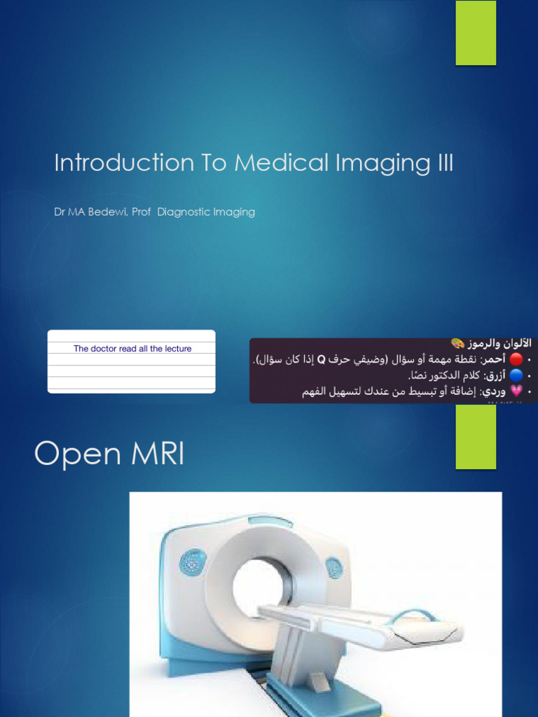 2026 3 Introduction To Diagnostic Radiology | PDF | Magnetic Resonance ...