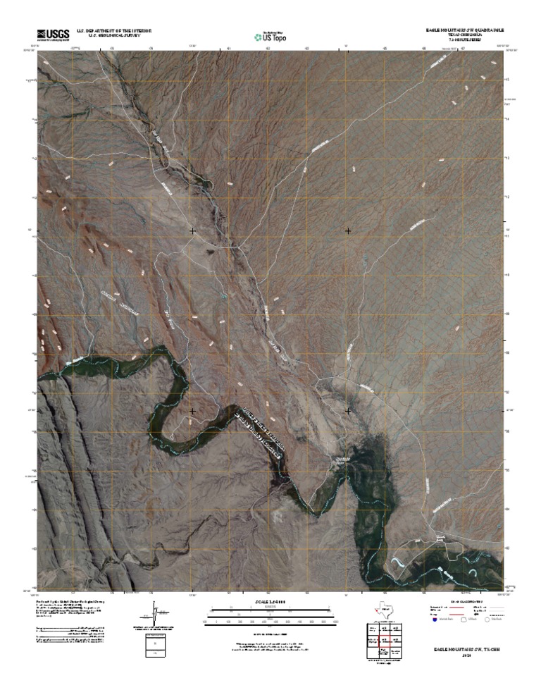 Topographic Map of Eagle Mountains SW | PDF | United States Geological ...
