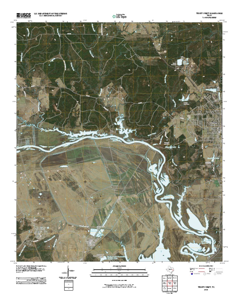 Trinity West Quadrangle Map, Texas | PDF | United States Geological ...