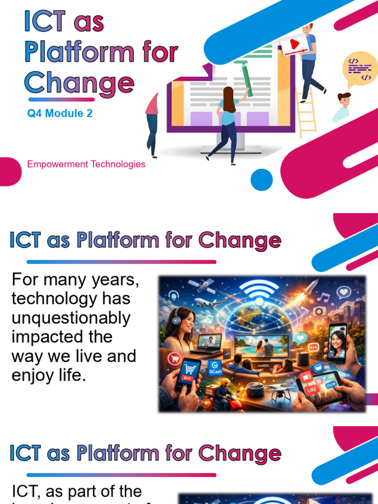 Q4 Module 2 - ICT As Platform For Change | PDF | Cyberspace