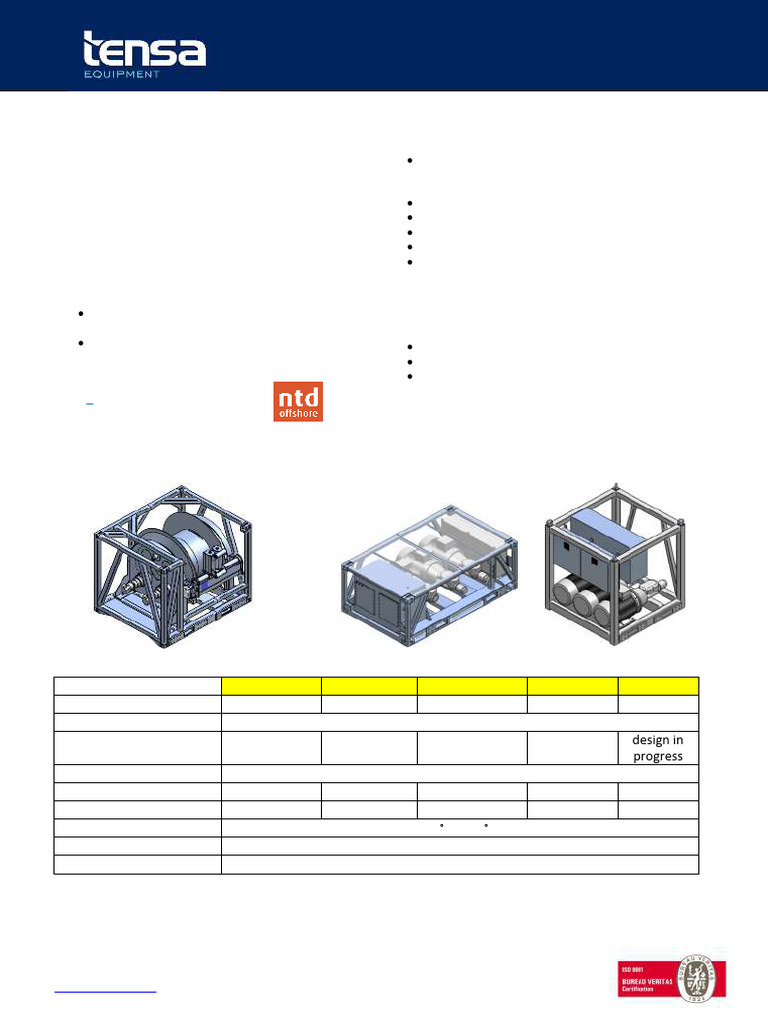 Winch Product Range | PDF | Mechanical Engineering | Machines