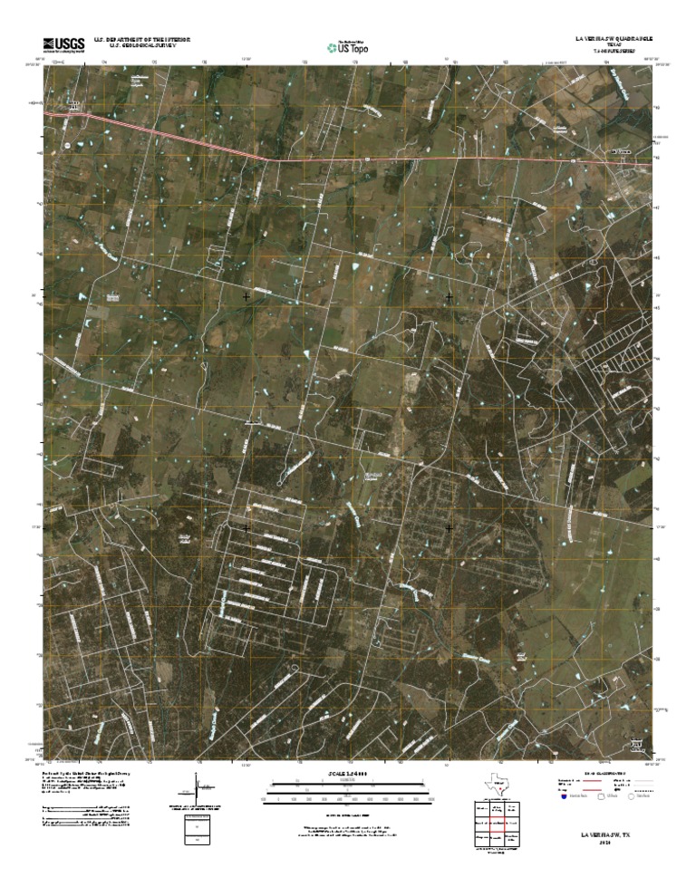 Topographic Map of La Vernia SW PDF United States Geological Survey