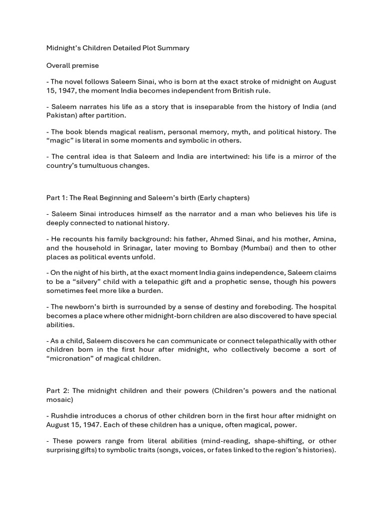 Midnight Detailed Plot | PDF