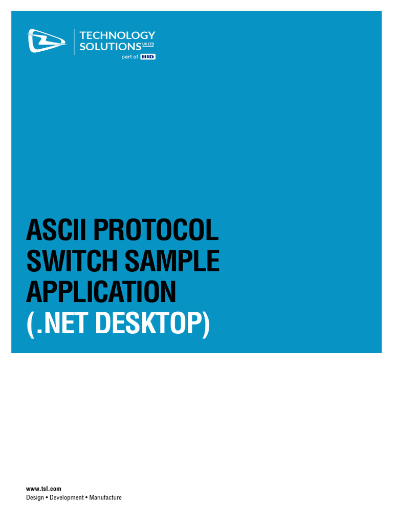 ASCII Protocol Switch Sample Application DotNET Desktop V1.01 | PDF ...
