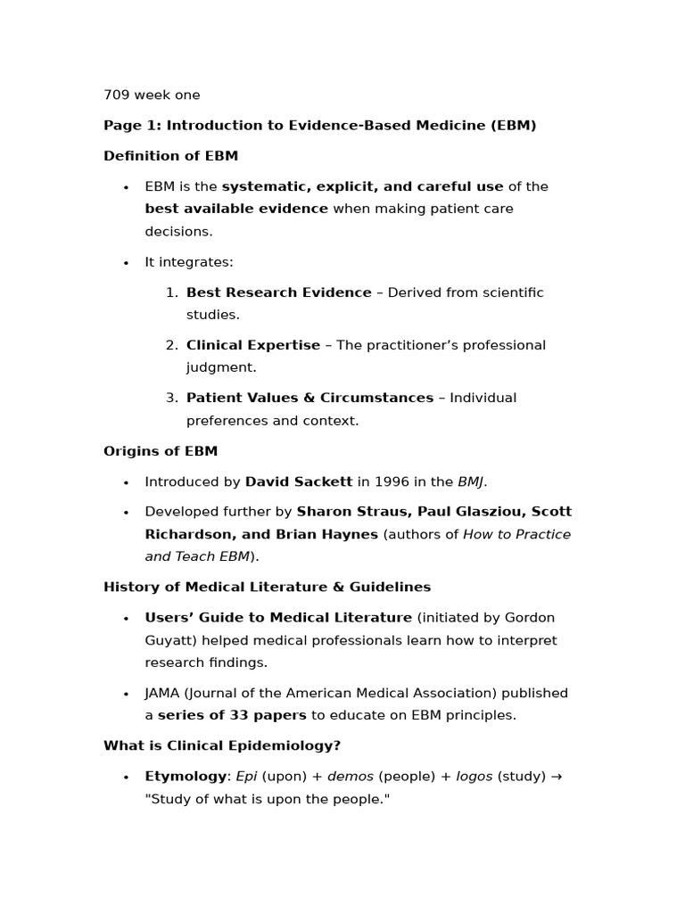 709 Week One | PDF