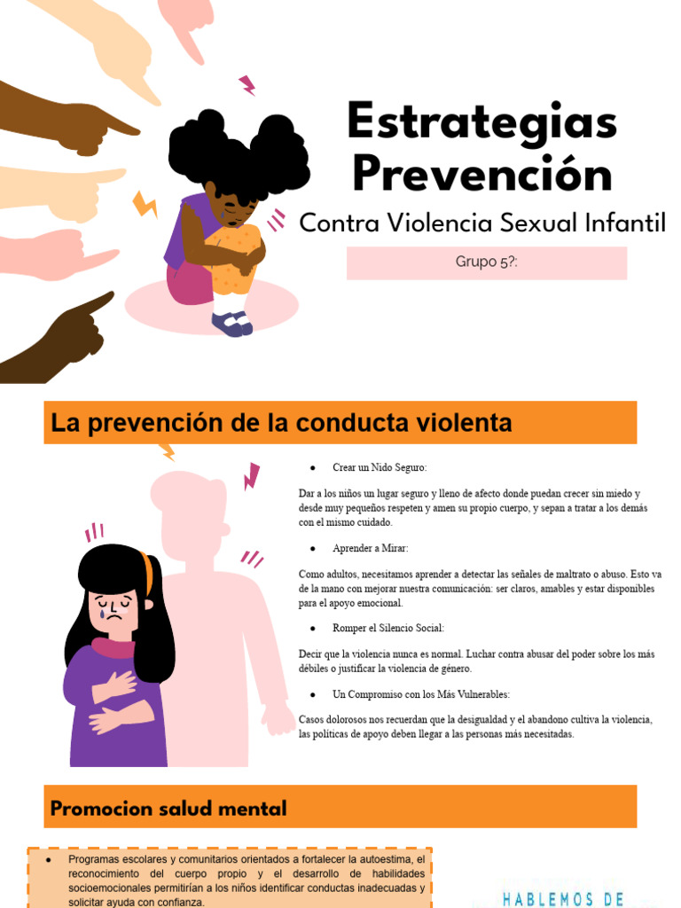 Estrategias de Prevención de La Violencia Sexual | PDF | Abuso infantil ...