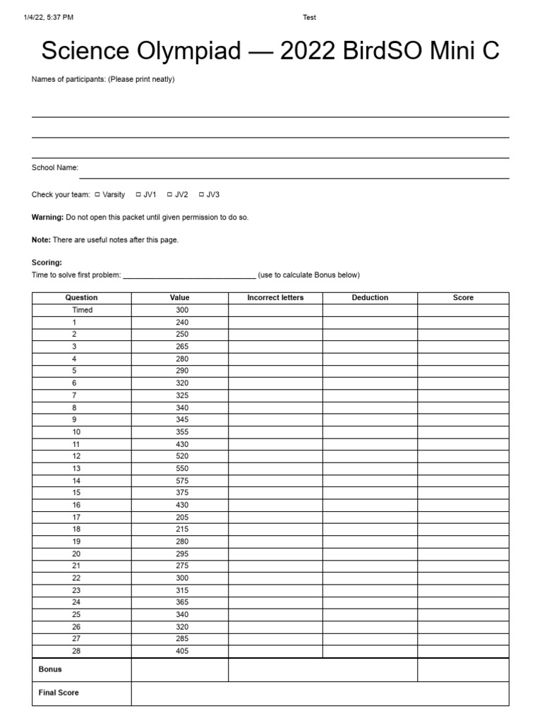 Codebusters C Test - BirdSO Invitational | PDF | Cyberwarfare | Security