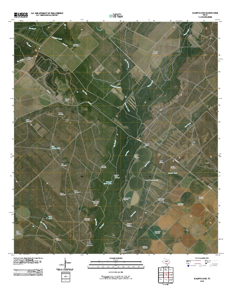 Halff Ranch Quadrangle Map, Texas | PDF