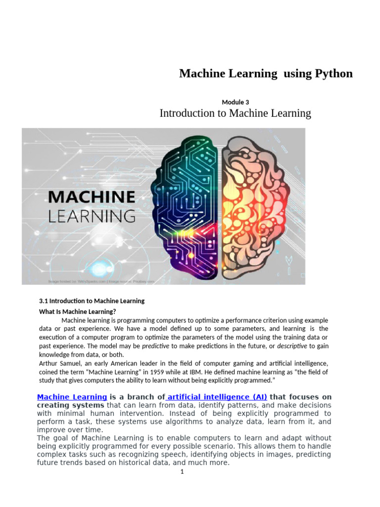 Machine Learning MBA Unit 3 | PDF | Machine Learning | Apache Spark