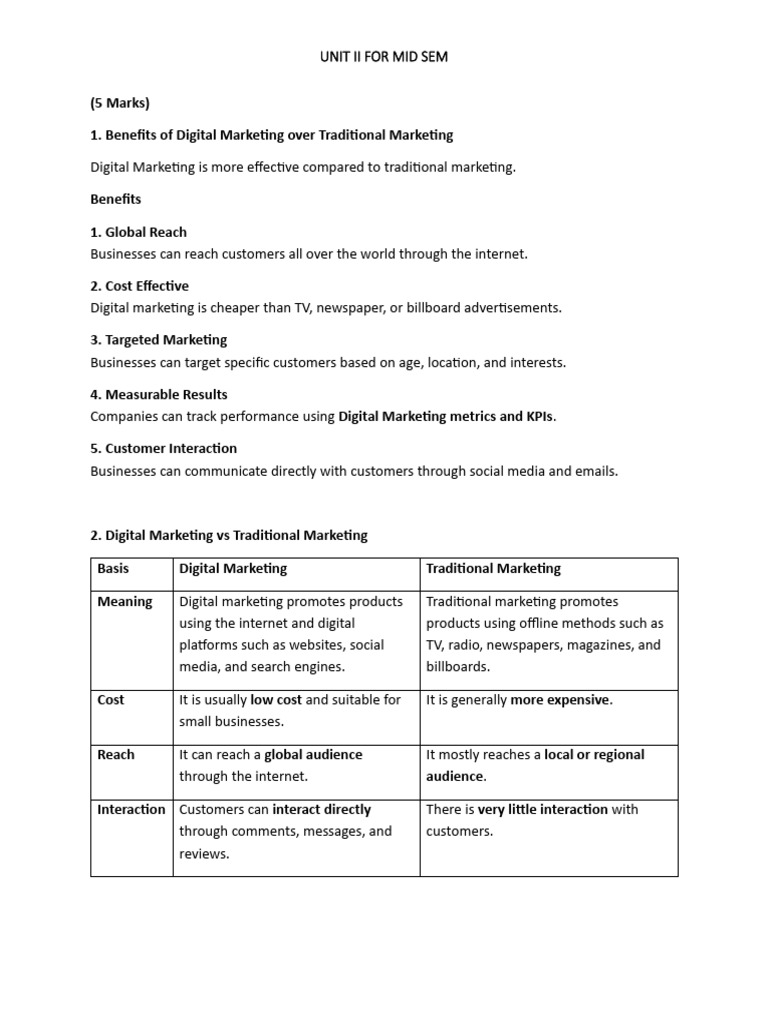 Unit 2 - Digital Marketing Trends | PDF | Digital Marketing | Social ...