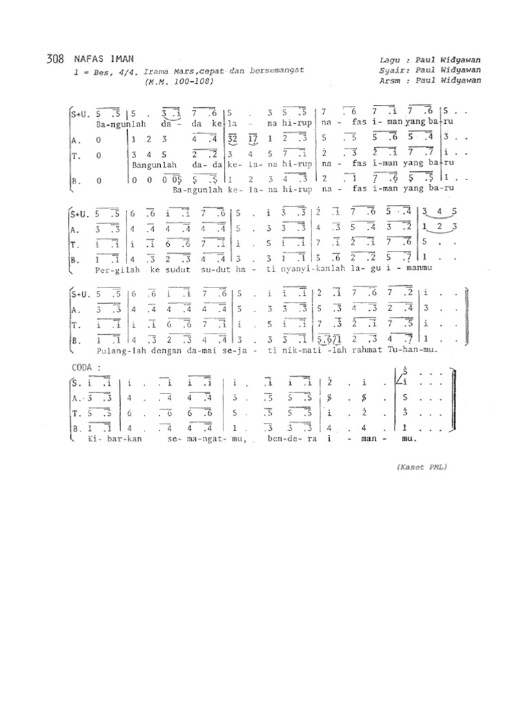 Lagu Penutup (Bangunlah) | PDF