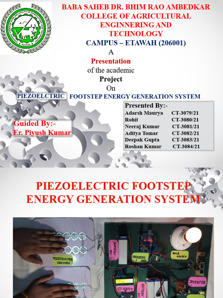 PP Piezoelectric Footstep Energy Generation System | PDF ...