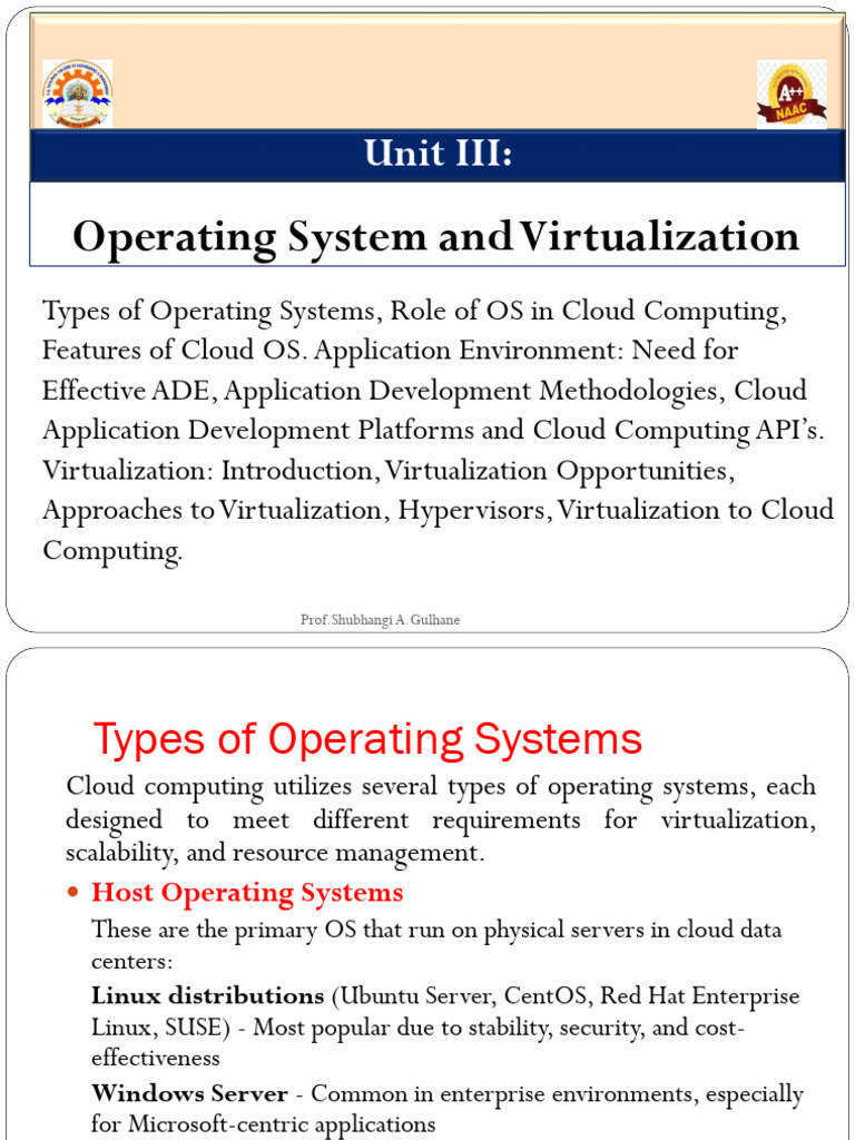 CC Unit-3 | PDF | Virtualization | Virtual Machine