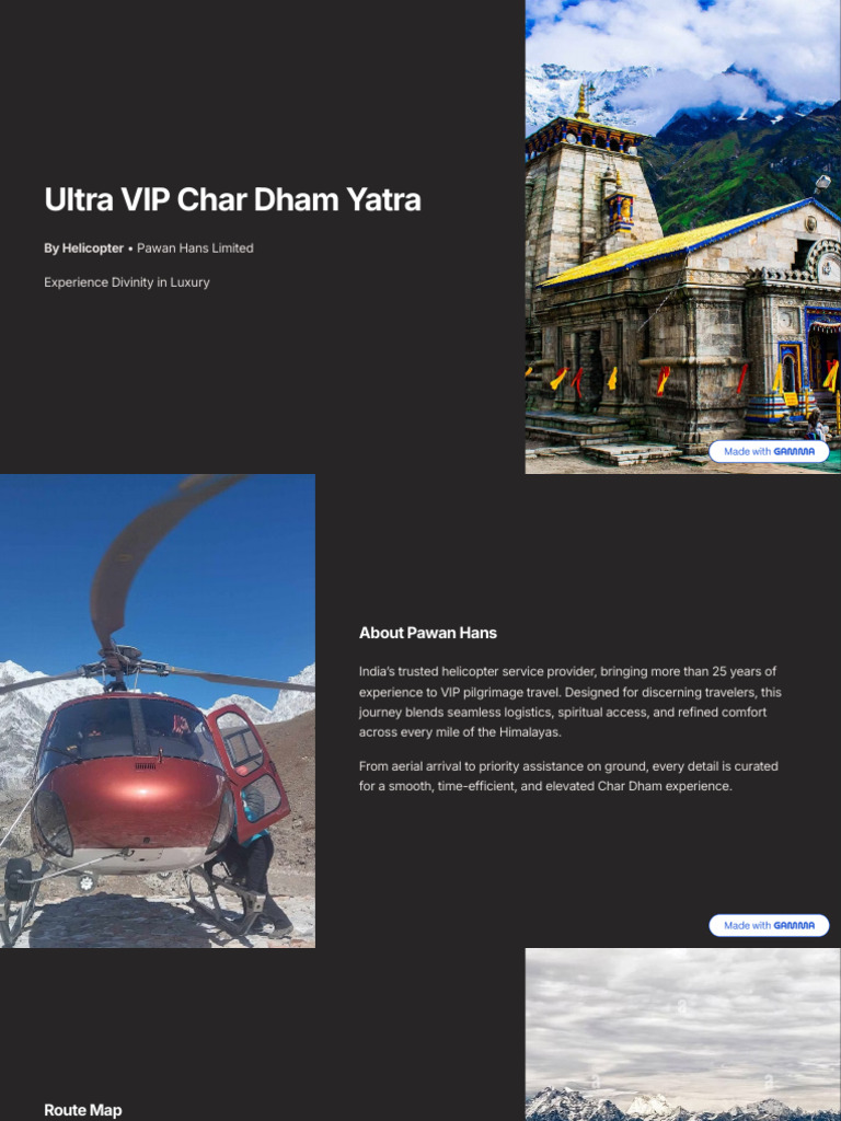 Ultra VIP Char Dham Yatra | PDF
