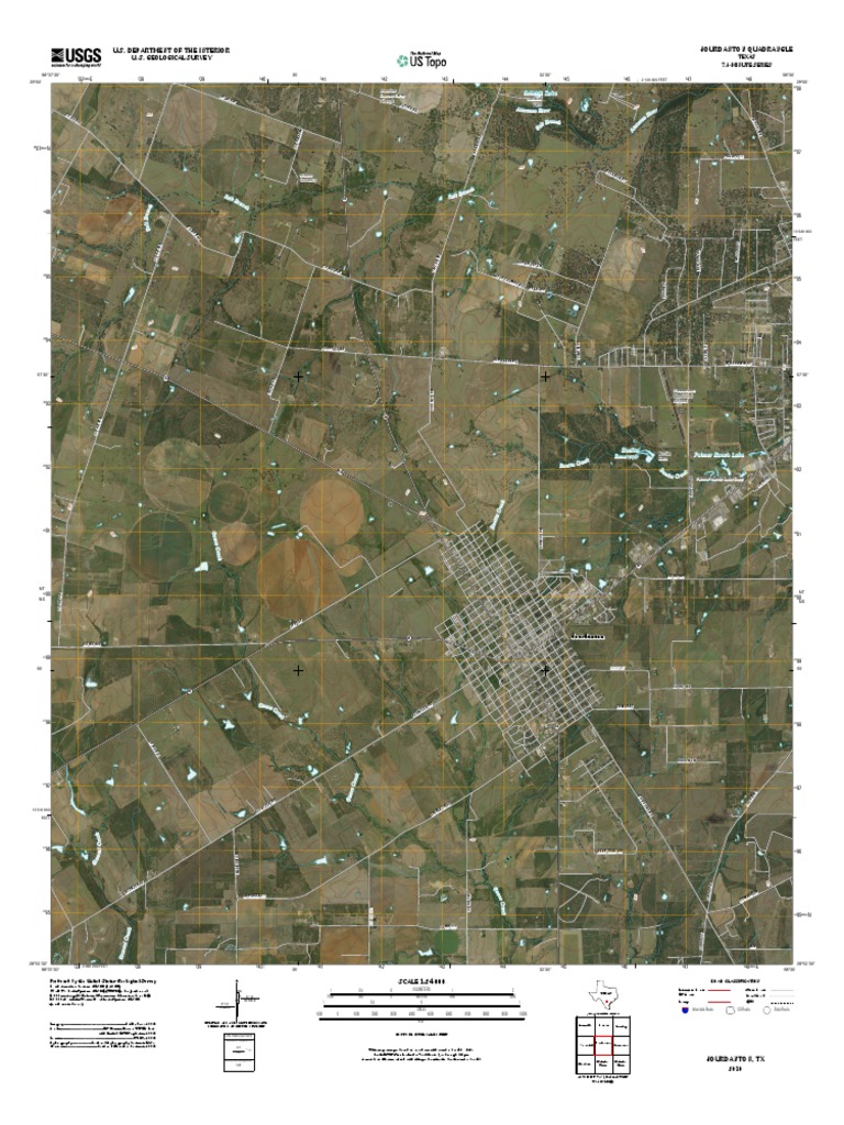 U.S. Department of The Interior Jourdanton Quadrangle PDF Map