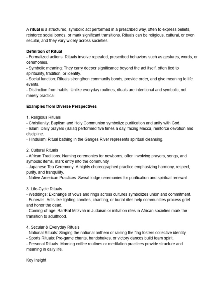 Ritual | PDF