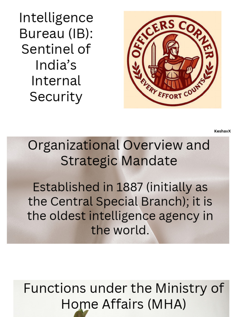 Intelligence Bureau IB Sentinel of India's Internal Security 20260311 ...