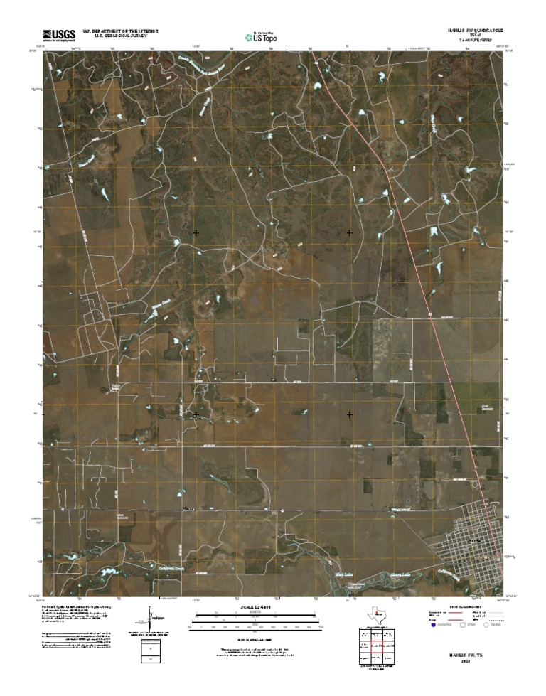 Topographic Map of Hamlin NW PDF United States Geological Survey