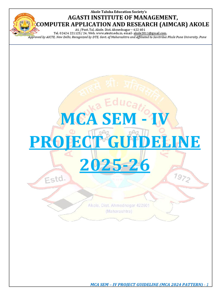 Project Guidline 2025-26-1 | PDF | Computing
