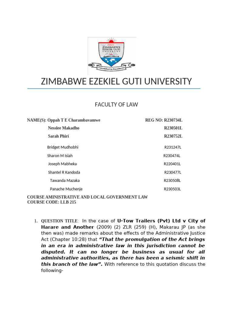 Admin Law Group 2 Assignment | PDF | Administrative Law | Constitution