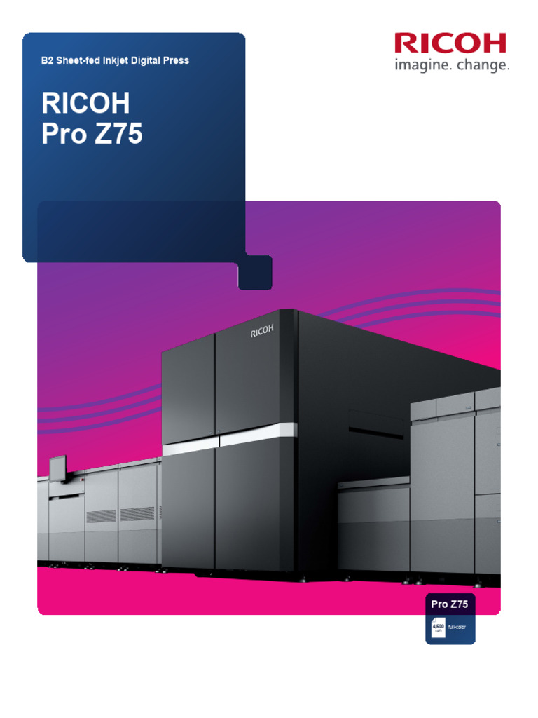 Ricoh Pro z75 Brochure AP | PDF | Printer (Computing)