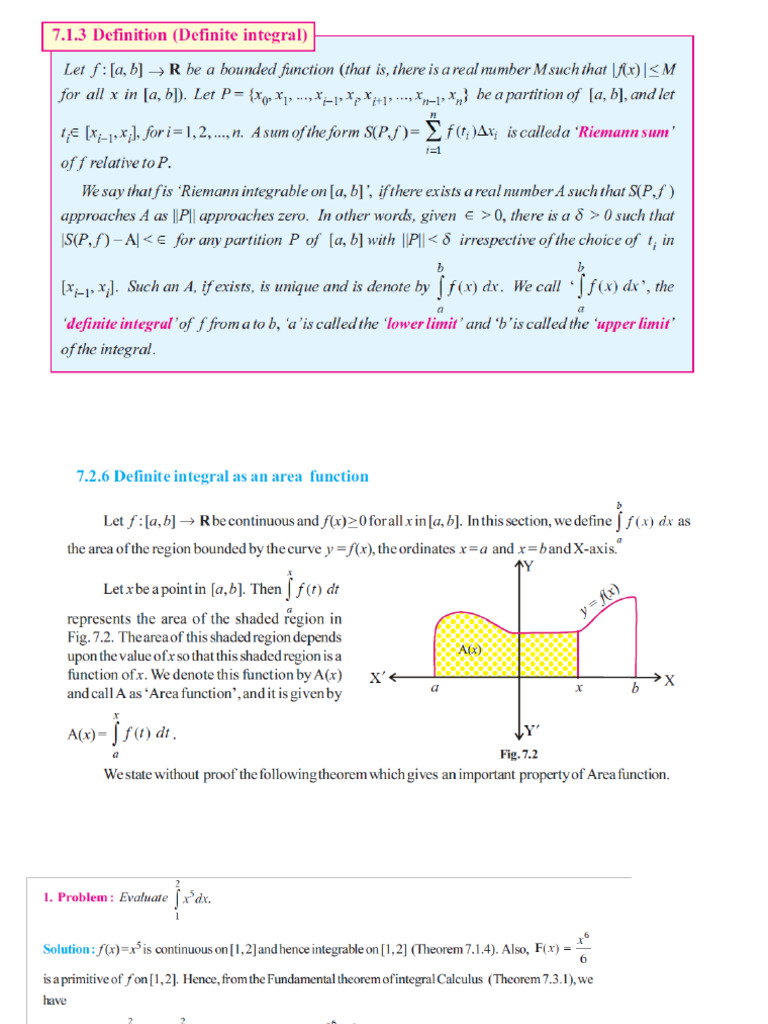 Definite Integrals | PDF