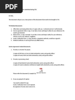 Documents That Need To Be Submitted During TCS