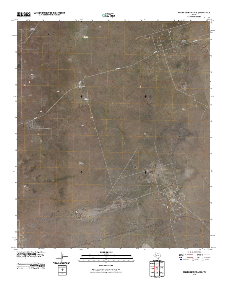 Figure Seven Ranch Quadrangle Map | PDF | Technology & Engineering