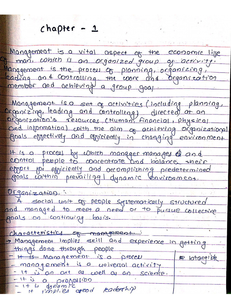 Organization and Management Notes-Ilovepdf-Compressed | PDF