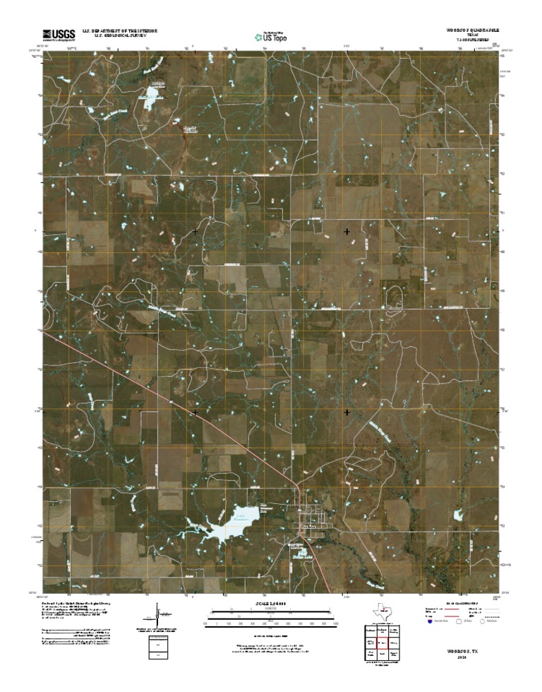 Topographic Map of Woodson PDF