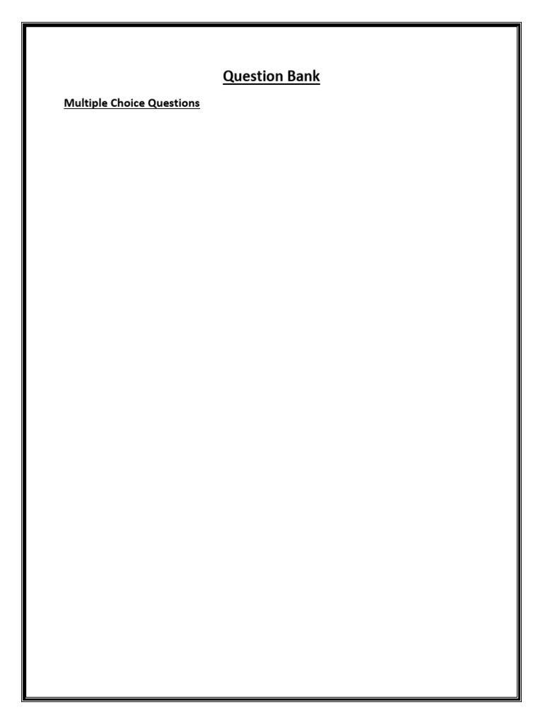 Question Bank Model Answer - 260116 - 125327 | PDF | Databases ...