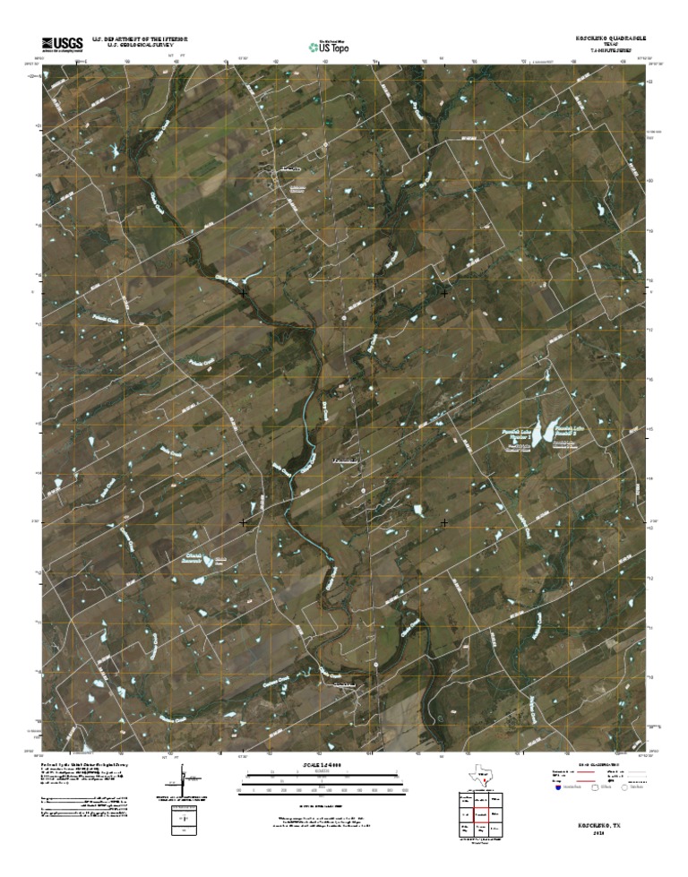 Topographic Map of Kosciusko PDF United States Geological Survey Map
