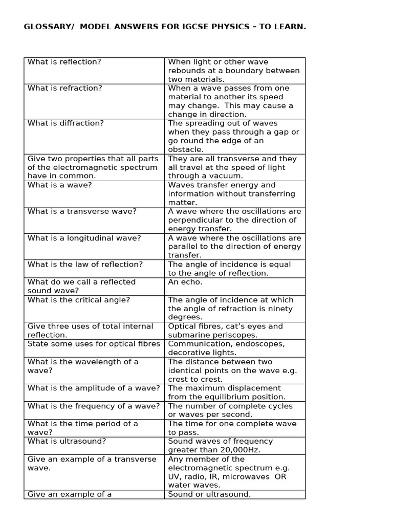 Model Answers For Wordy Questions | PDF | Nuclear Fission | Neutron