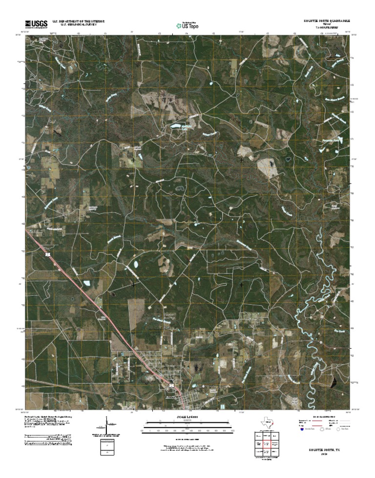 Topographic Map of Kountze North PDF United States Geological