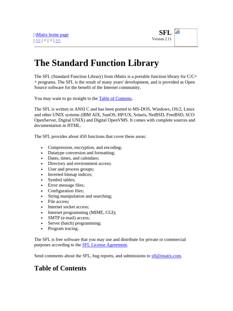 The Standard Function Library | PDF | Zip (File Format) | Unix
