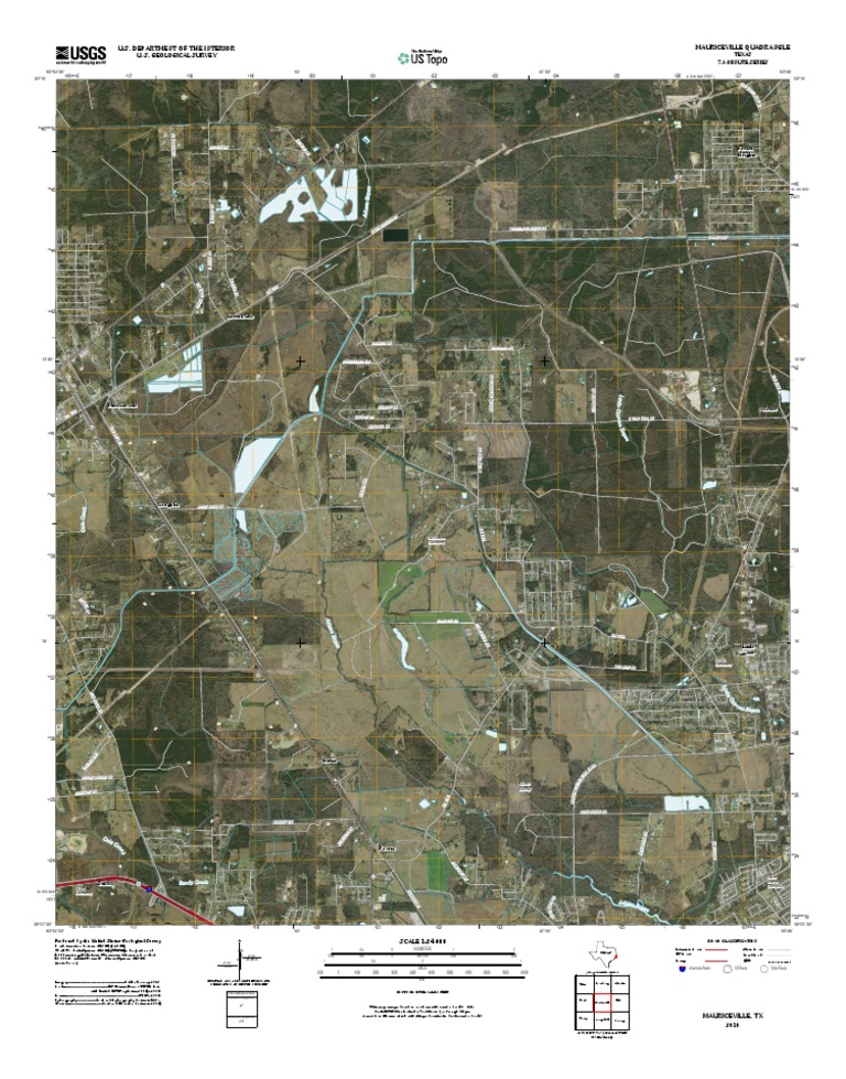 Topographic Map of Mauriceville PDF Geodesy Geomatics