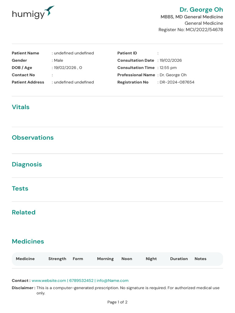 Prescription | PDF