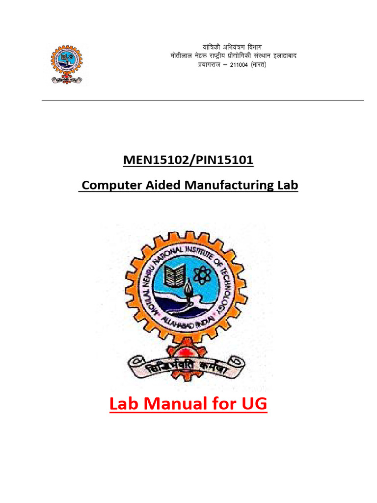 CAM Lab Manual 01-8-2024 | PDF | Computer Programming | Computer Program