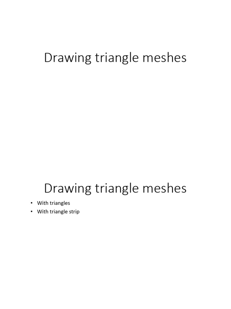 Triangle Mesh | PDF | Geometric Shapes | Polytopes