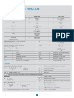 Useful Electrical Formulae