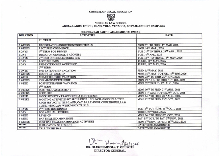 2025 2026 Academic Calendar | PDF