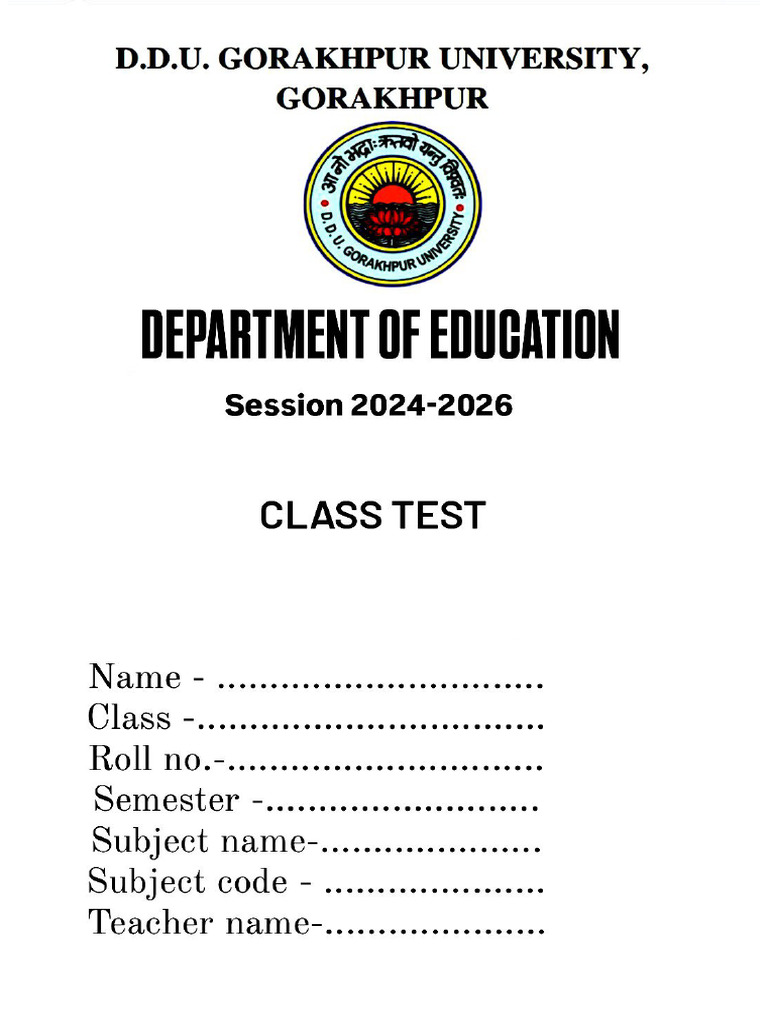 Format of Ddu | PDF