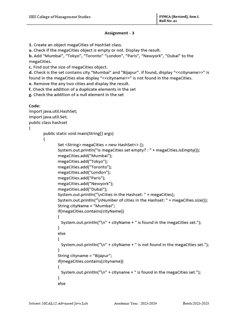 AJ Assignment3 Dhanraj 41 | PDF | Computer Engineering | Software ...