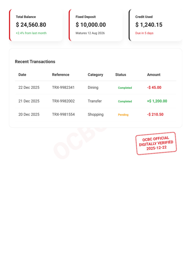 OCBC Secure Banking | PDF